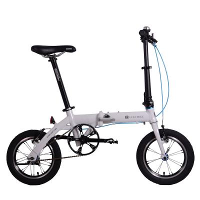 China Hot Selling 14 Inch 14 Inch Single Speed Aluminum Alloy Steel 6kg Ultralight Folding Bike for sale