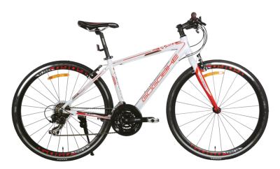 China Aluminum Alloy Alibaba Factory 700C Inch 24 Speed Aluminum Alloy Hybrid Bike for sale
