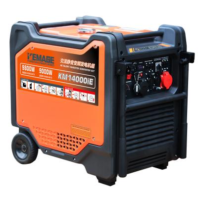 China Generador de energía de inversor portátil súper silencioso con salida de 9800W y frecuencia de 50Hz en venta
