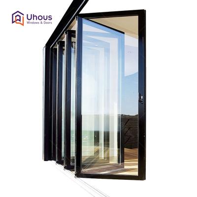 China Folding Aluminum Glass Folding Door And Slide Door Aluminum Alloy Windows for sale