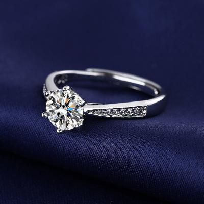 China Romantic Products dropshipping Crystal Engagement Claws Design Hot Sale Rings For Women Zircon Cubic Elegant Ring Female Wedding Jewelry for sale