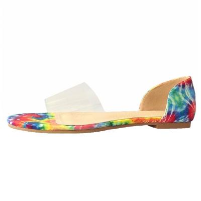 China 2020 Best Seller Square Toe Flower Flat For Women for sale