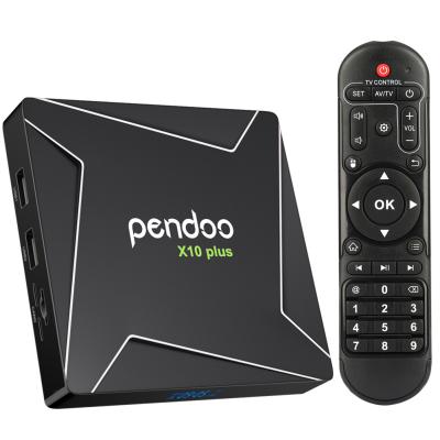 China HD TV Pendoo X10 PLUS High Speed Support 4K HD TV Support Amlogic S905X3 4gb 32gb wifi 4k Smart Android TV Box for sale