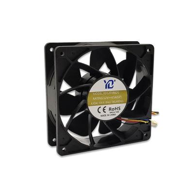 China High Speed Industry Greenhouse 120x120x38 12038 DC12V 2.7A 6500RPM Fan High Speed Cheap Price Offer for sale