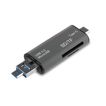 China Factory Wholesale OTG Adapter Computer Mobile Devices .desk Card Reader /writer USB 3.0 XD High Speed SD TF Card Reader for sale