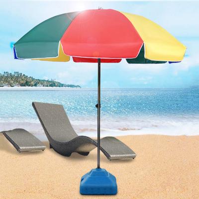 China Wholesale Custom Logo Print Sun Outdoor Beach Umbrella for sale