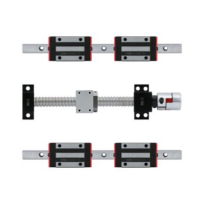 China High quality and high cnc machine linear guide 2 PCS HGH20 and ball screw 1 SET SFU1605-C7 with nut +housing+support+coupling for sale