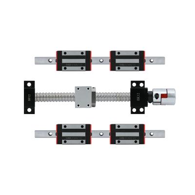 China 2pc HGR20 long running time rail+steel linear guides HGH20CA OR HGW20CC+ SFU1605/SFU1610 ball screw ball screw linear motion guides for CNC parts for sale