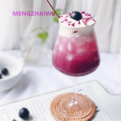 China KOREAN Restaurant Supplies Fashion Clear Tulip Glass Cup Bar Cocktail Glass Set for sale
