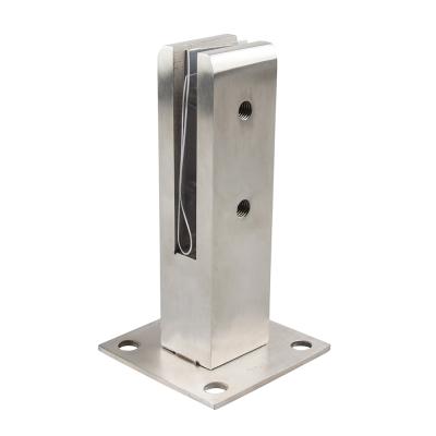 China Farm Canada Popular Glass Pool Fencing Satin Glass Clamp Adjustable Spigot for sale