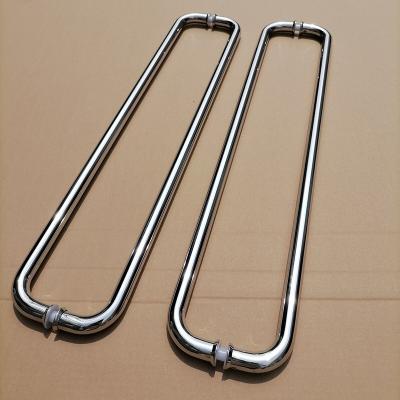China Interior Modern Best Selling Double Side Back to Back Handle for Commercial Sliding Glass Door for sale