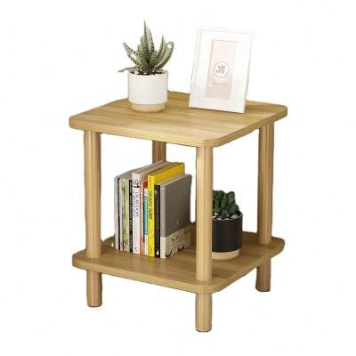 China Simple GetGold Household movable bedroom bedside table storage rack small side table coffee table for sale