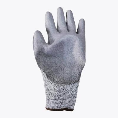 China Glass Handling PU Coated Cut Resistant Gloves for sale