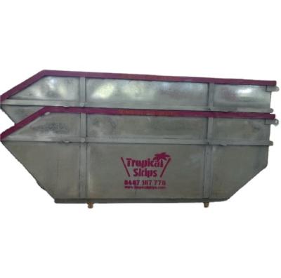 China Construction works 9000L Galvanized Sheet Garbage Skip Bin for sale