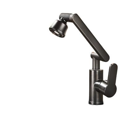 China Shower mode black rotating Extension Faucet Splash Faucet Sprayer Swivel Faucet for Bathroom Kitchen Sink for sale