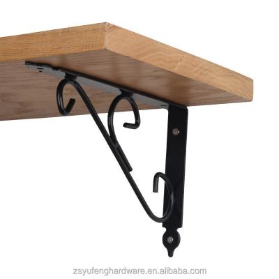 China Easy Install Tripod support bracket shelving wall hanging right Angle laminate fixed shelf support tripod for sale