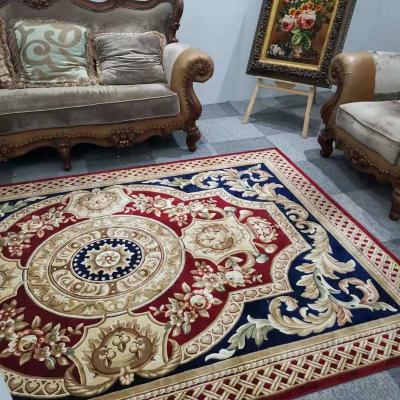 China 2021 New Reversible Design New Technology Wilton Carpet Woven Wool Blankets for sale