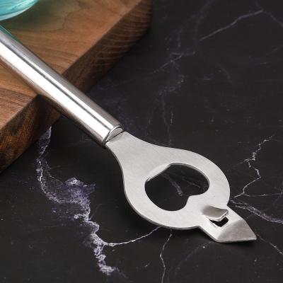China Viable Portable Bottle Opener With Handle Stainless Steel Beer Opener Barware Speed Corkscrew Bar Accessories for sale