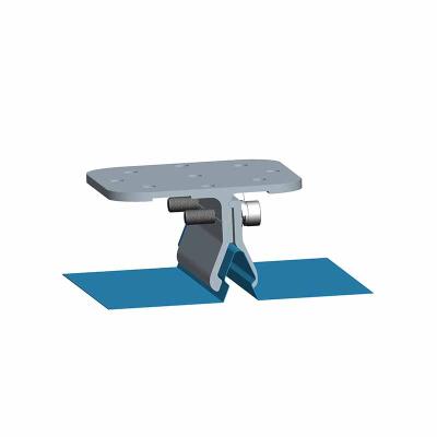 China Tin Roof Aluminum Alloy Standing Seam Roof Solar Clamps Tin Roof Mounting Clamps for sale