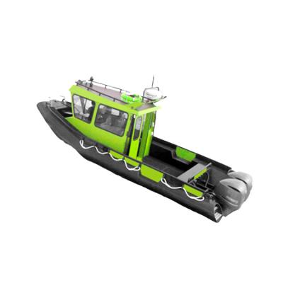 China Pe Row Smooth And Fast HDPE Plastic Workboat Aluminum High Speed Speedboat for sale