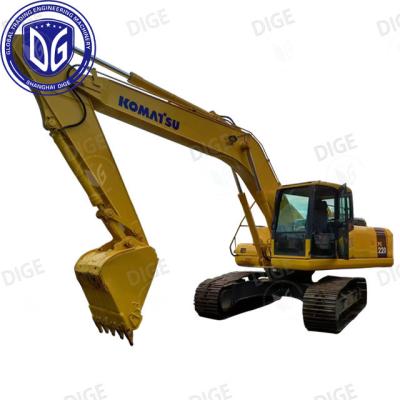 China PC220-7 Excavadora Komatsu Usada de 22 toneladas Excavadora hidráulica japonesa de cruzamento médio original à venda