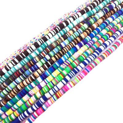 China DIY Jewelry Making 2020 Hot Sale Polymer Clay Heishi Beads Colorful Disc Slice Spacer Beads 6mm Vinyl Disc Beads For DIY Making Craft Jewelry for sale