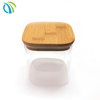 Chine récipients d'entreposage de Sugar Glass Containers Square Glass de café de thé de 2oz 1Ltr 15g à vendre