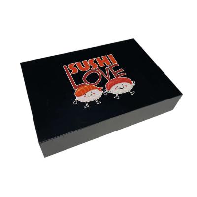 China Hygienic Paper Gift Box Foldable Cardboard Paper Sushi Packaging Box Environment Friendly for sale