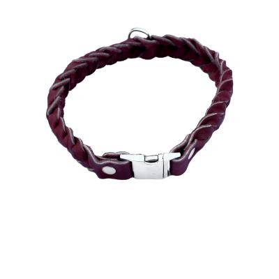 China Viable Ordinary Buckle Cowhide Collar for sale