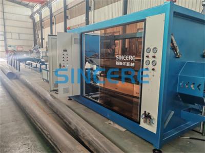Cina PE PP PERT Granuli e fiocchi Linea di estrusione di tubi di plastica con materia prima di processo avanzato e velocità di produzione da 1 a 20 m/min in vendita