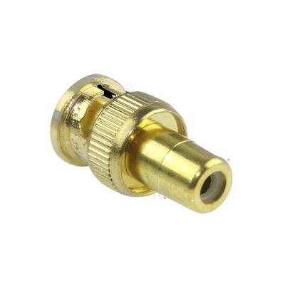 China 1PCS Thin Gold Layer BNC to RCA Male BNC to Jack Female Connector RAC Q9 Monitor Socket Panel Solder Seat TYWB14 for sale