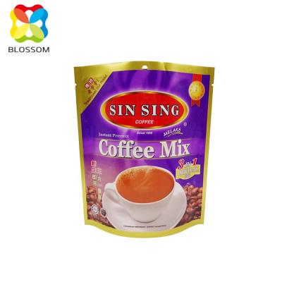 China Moisture Proof Logo Printed New Next Food Grade Stand Up Plastic Food Paper PVC Coffee Powder Packaging Bag for sale