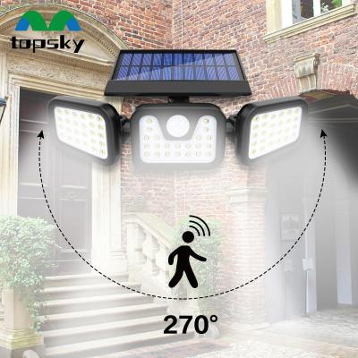 Chine Lumière solaire de jardin extérieur IP65 ABS 74 LM LED trois mod mur 5000K à vendre