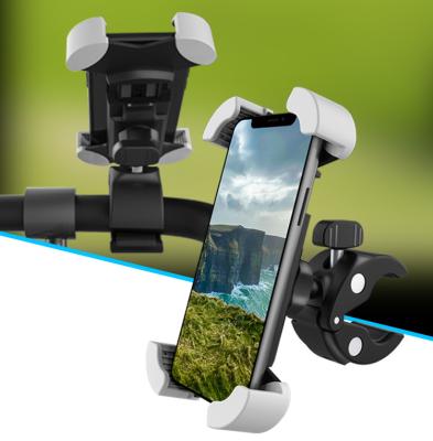 China Hot Selling Adjustable 360 Degree Rotation Mobile Phone Holder Mount Safe Motorcycle Accessories For Bike Stroller for sale