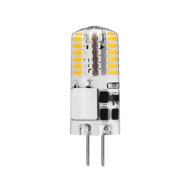 China Non-Flickering 12V LED Mini G4 LED 2W LED Bulb Silicone 360 Beam Angle Lights No Flickering For Crystal Light Chandelier Lighting for sale