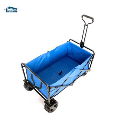 China Customized Folding Heavy Duty Easy-Carry Folding Beach Garden Wagon Outdoor Camping Foldable Cart for sale