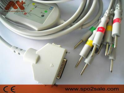 China Fukuda Denshi Ecg schnürt CP-104L Patientenmonitor-Kabel-Lärm 3,0 zu verkaufen