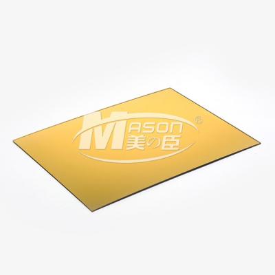 Chine Coupe latérale simple argentée d'or de miroir de perspex pour classer la feuille 1220X2440mm d'acrylique de miroir à vendre