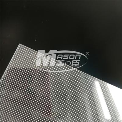 China 3mm 1220X2440mm Acrylic Light Guide Panel LGP PMMA Use For Lighting Sign for sale