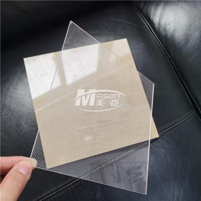 China 3mm 4mm 6mm Laser Dotted Acrylic Light Guide Plate LED LGP For LED Panel Light for sale
