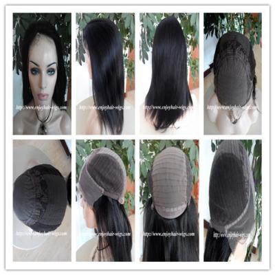 China Human hair lace front wig 13''x4''silk 4''x4'' indian remy yaki hair,120%-180% density for sale