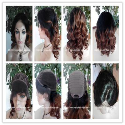 China 100% Human hair lace front wig indian remy hair,120%-180% density,T1b#/30#color. for sale