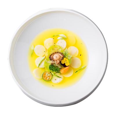 China Nordic Viable White Irregular High-end Restaurant Ceramic Dishes Household Creative Dinner Dish for sale