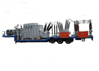 China 132kv vorfabriziertes mobiles Fahrzeug brachte Sattelschlepper Transformator-Nebenstelle an zu verkaufen
