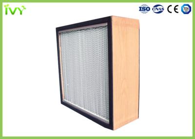 China H10 - Tipo profundo distribuição uniforme do plissado do filtro de ar de H14 HEPA do fluxo de ar à venda