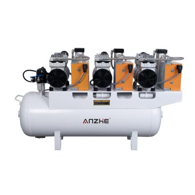 China 220V tandheelkundige luchtcompressor Niet-vervuilende olievrije tandheelkundige apparatuur stille luchtcompressor met droger Te koop