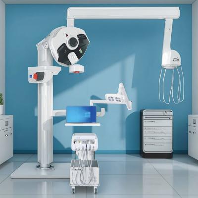 China Tierzahnbehandlungseinheit Portable Veterinary Dental Unit für Haustiere Veterinärklinik Zahnwagen mit Operation Light zu verkaufen