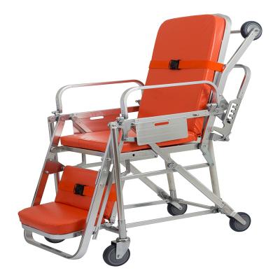 China 304 stainless steel factory sale ambulance medical stretcher portable patient transfer stretcher MN-AS002 for sale