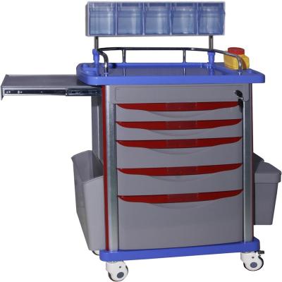 China MN-AC001 Hospital Multifunctional Fresh New ABS Material Anesthesia Trolley With Fast Delivery for sale