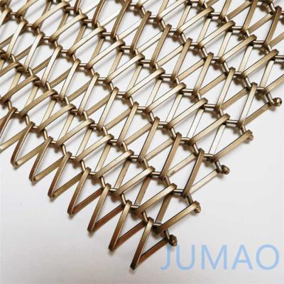 China Escalão Baluster Arquitetônico Copper Mesh Steel Grilles Screen à venda